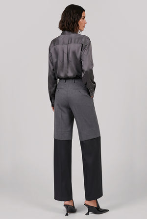Suiting Layer Wide Leg Pant | Dark Grey
