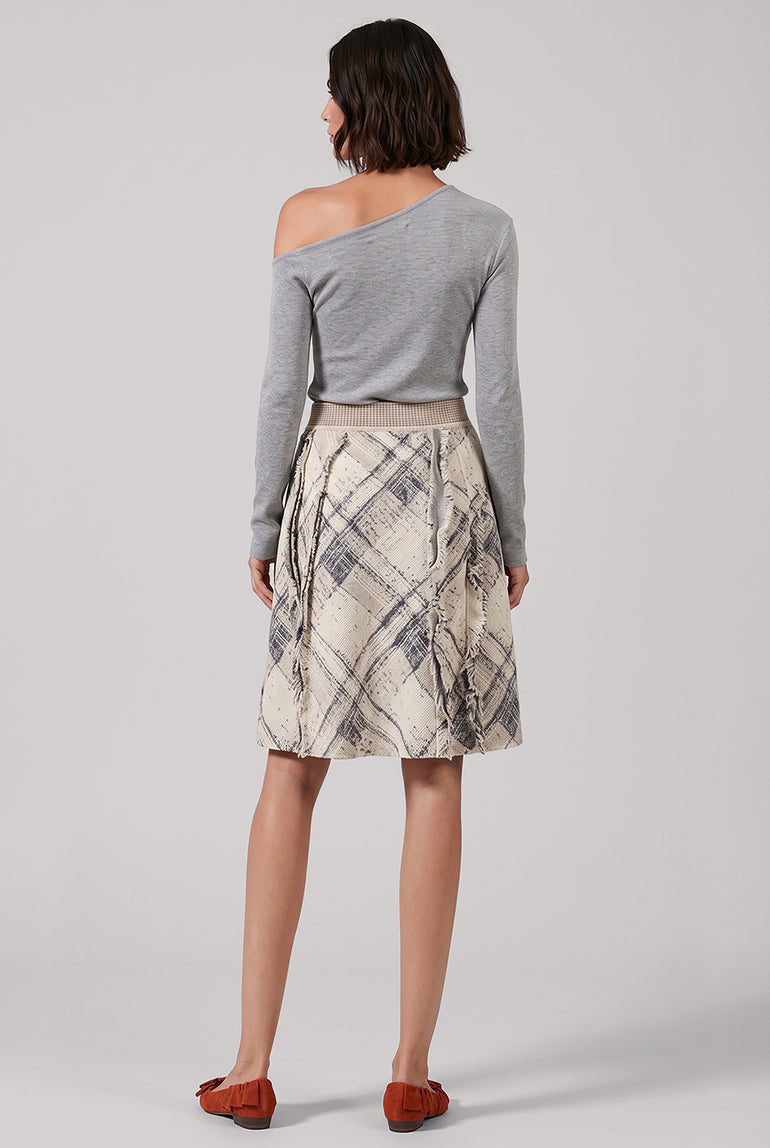 VIVIENNE WESTWOOD RTW Broken Tartan Skirt | Gold/Multi