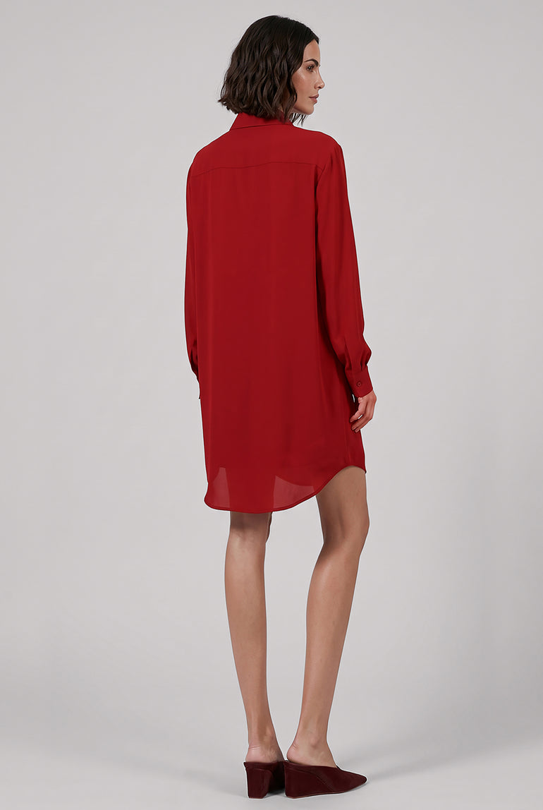 VIVIENNE WESTWOOD RTW Square Drape Dress | Garnet Red