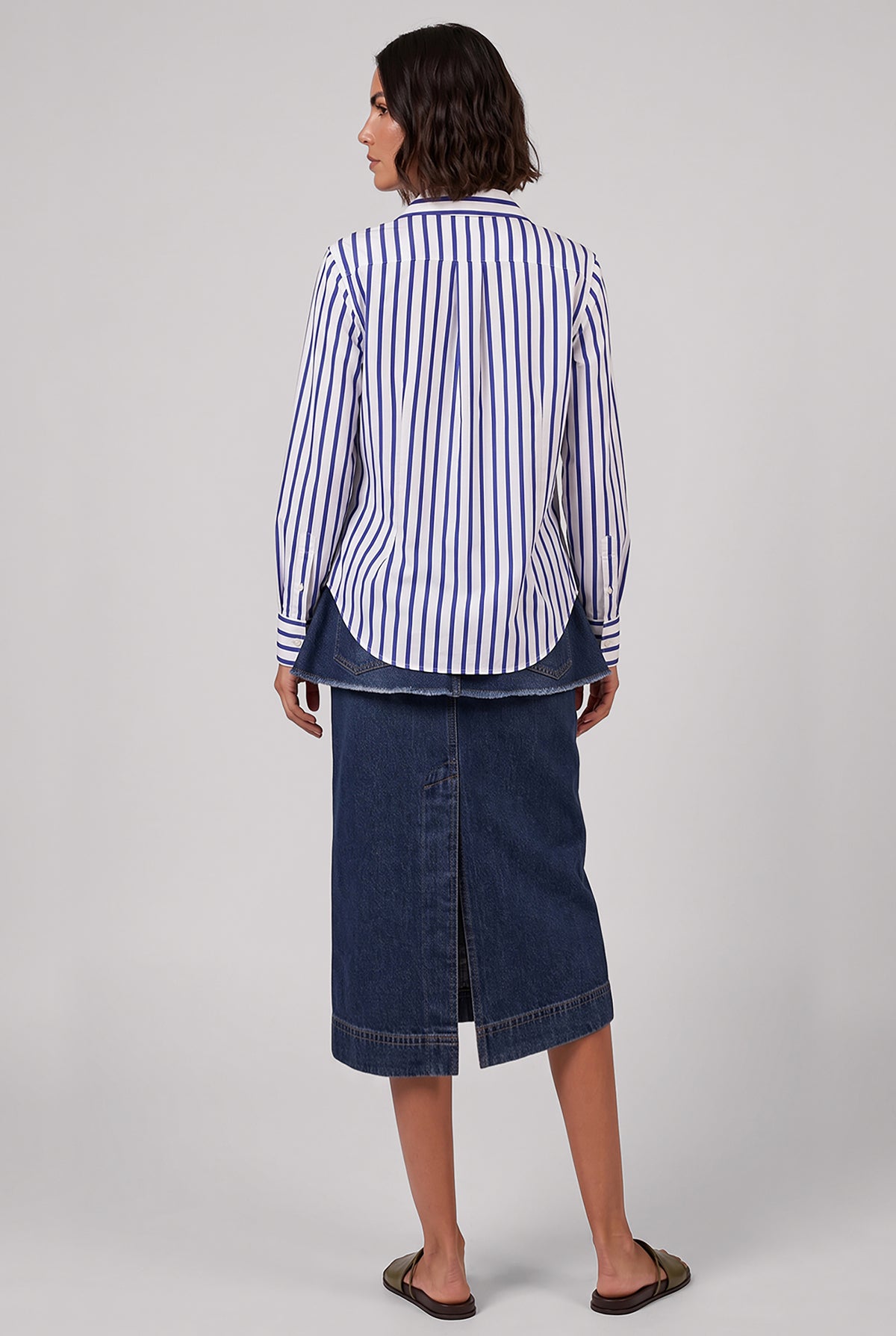 VIVIENNE WESTWOOD RTW Violin Stripe Shirt | White/Blue