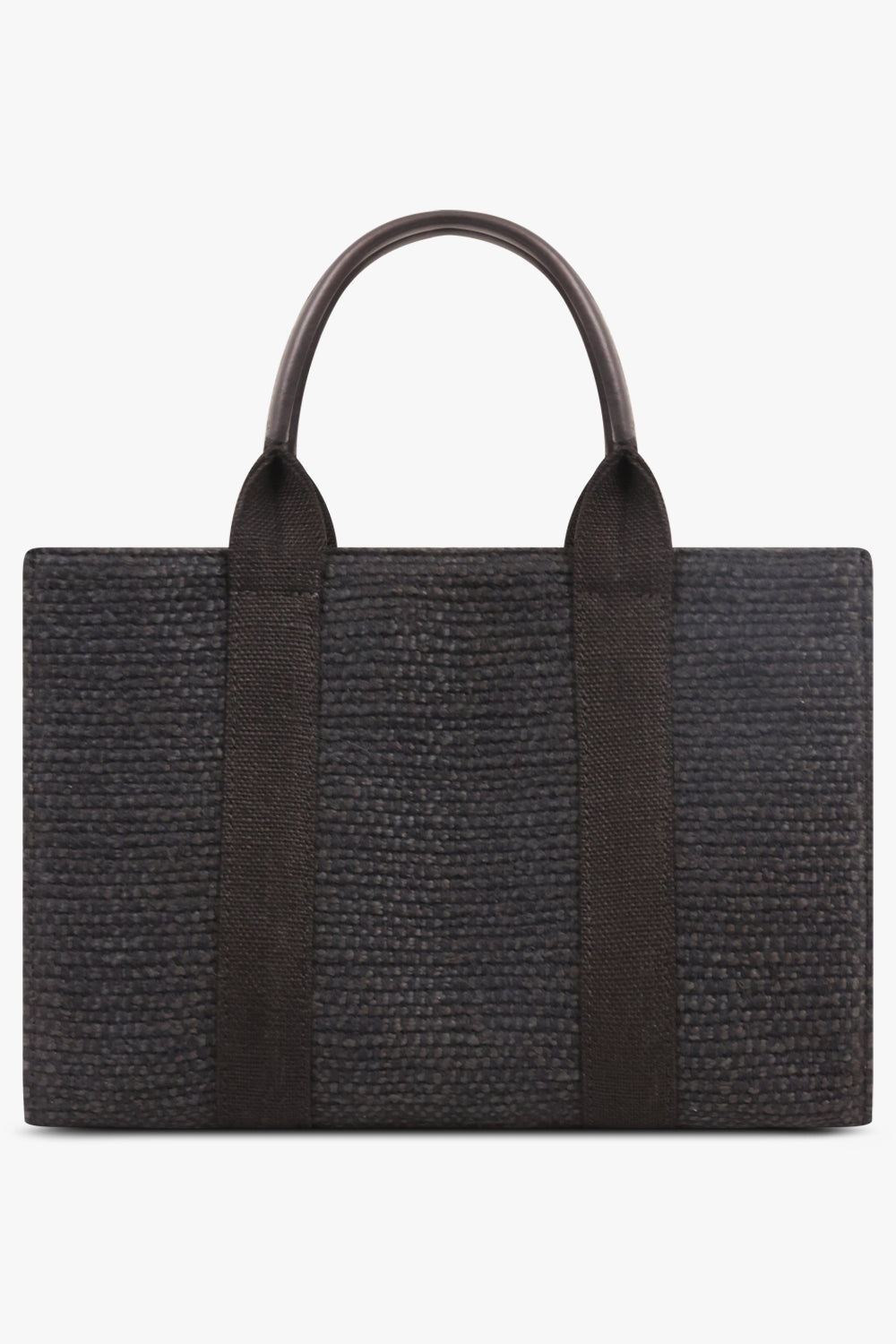 THE ROW BAGS BLACK / Black Mini Georgia Canvas Handbag | Black
