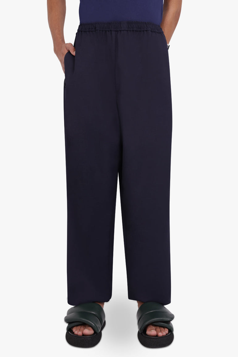 ACNE STUDIOS RTW Relaxed Fit Cotton Drawstring Trouser | Navy