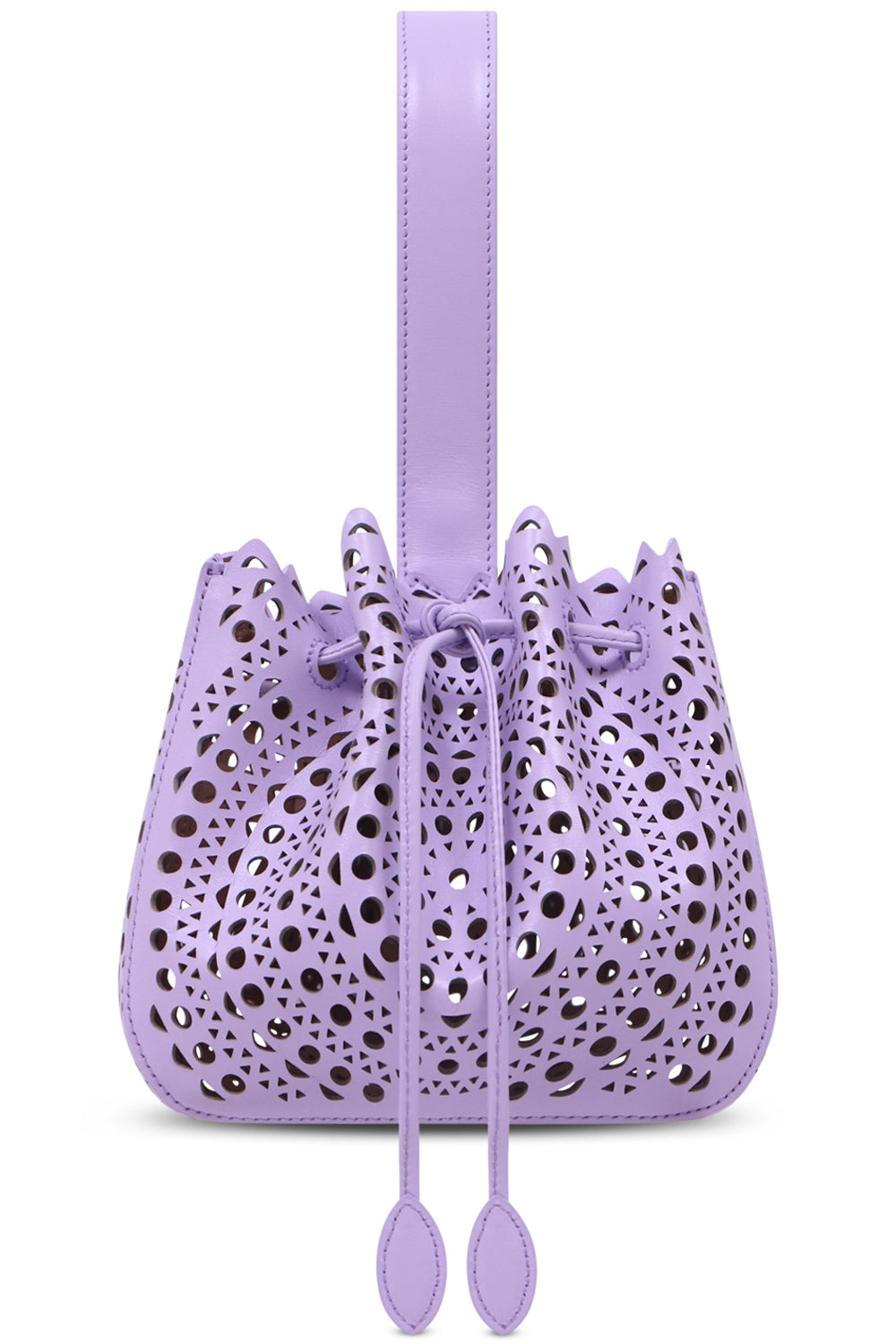 ALAIA BAGS PURPLE Iconic Wristlet Rose Marie Bag | Purple