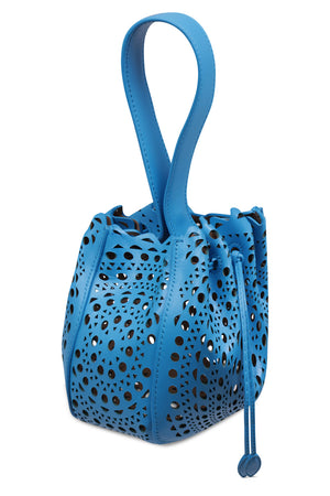 ALAIA BAGS Blue Iconic Wristlet Rose Marie Bag | Turquoise