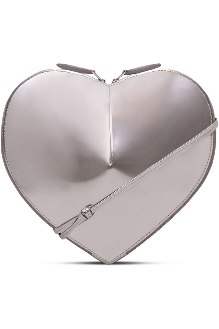 ALAIA BAGS SILVER Le Coeur Heart Shape Bag | Silver
