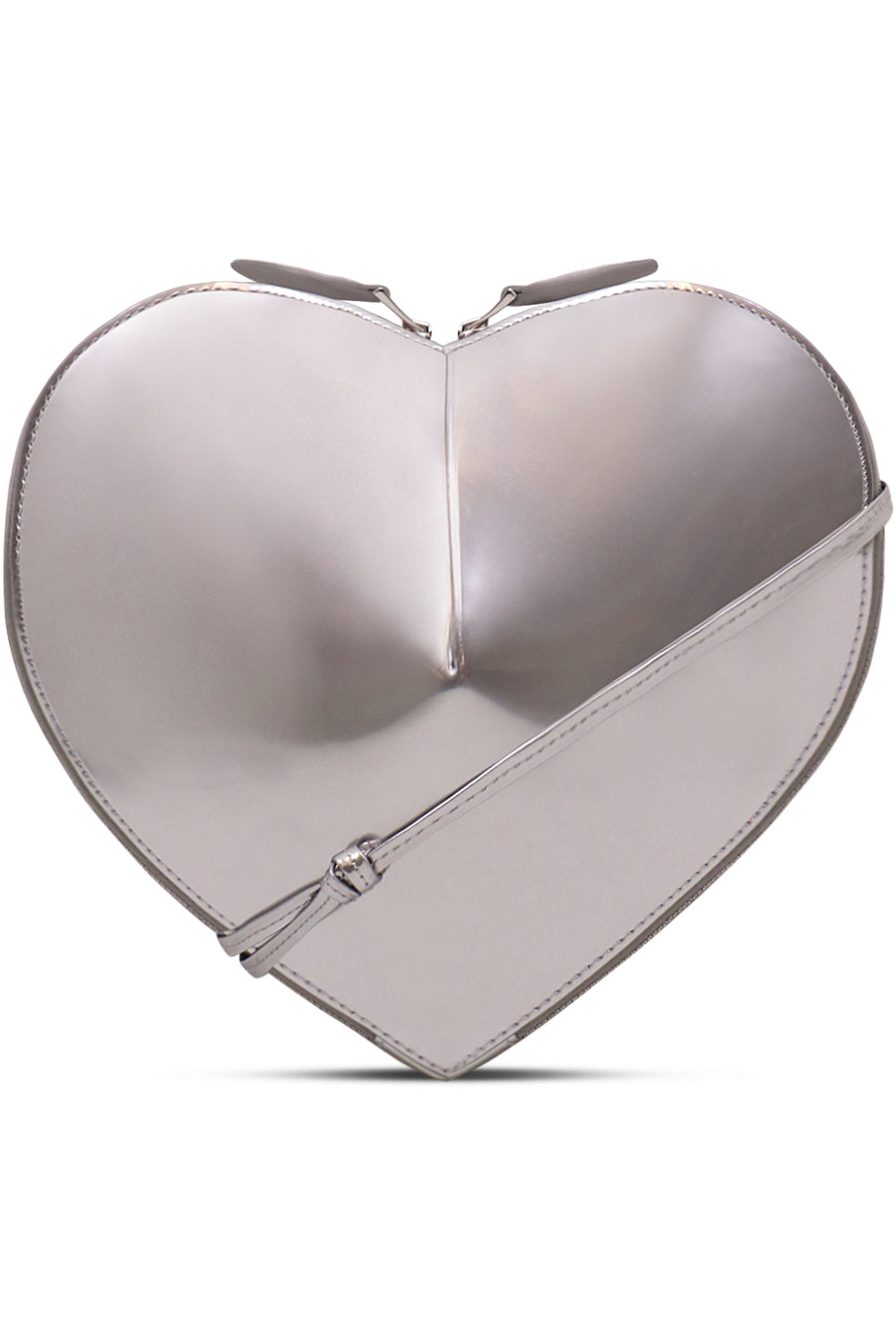 ALAÏA Le Coeur Heart Chain Bag in Blue Ardoise