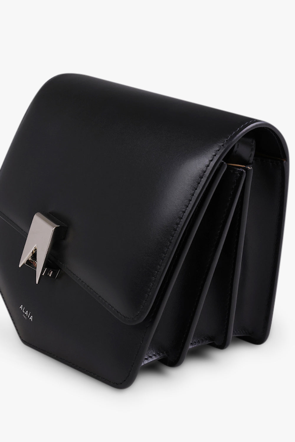 ALAIA BAGS MULTI Le Papa Calfskin Bag | Black/Silver