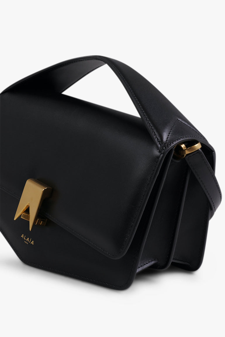 ALAIA BAGS BLACK Le Papa East West Box Calfskin Bag | Black/Gold