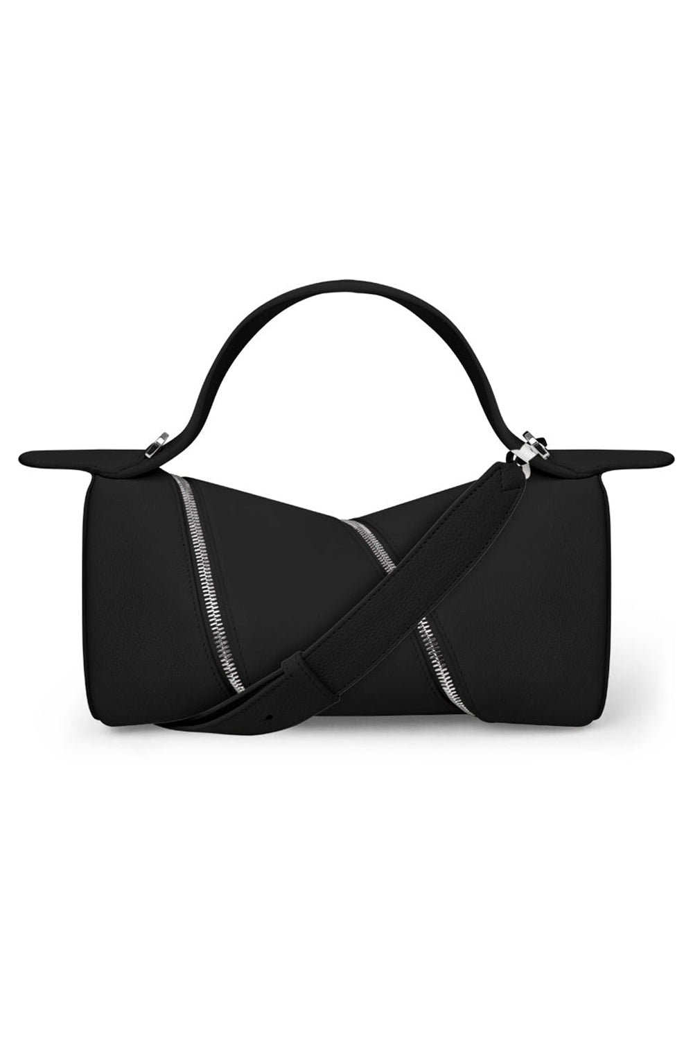 ALAIA BAGS BLACK Le Zip Adjustable Strap Bag | Black