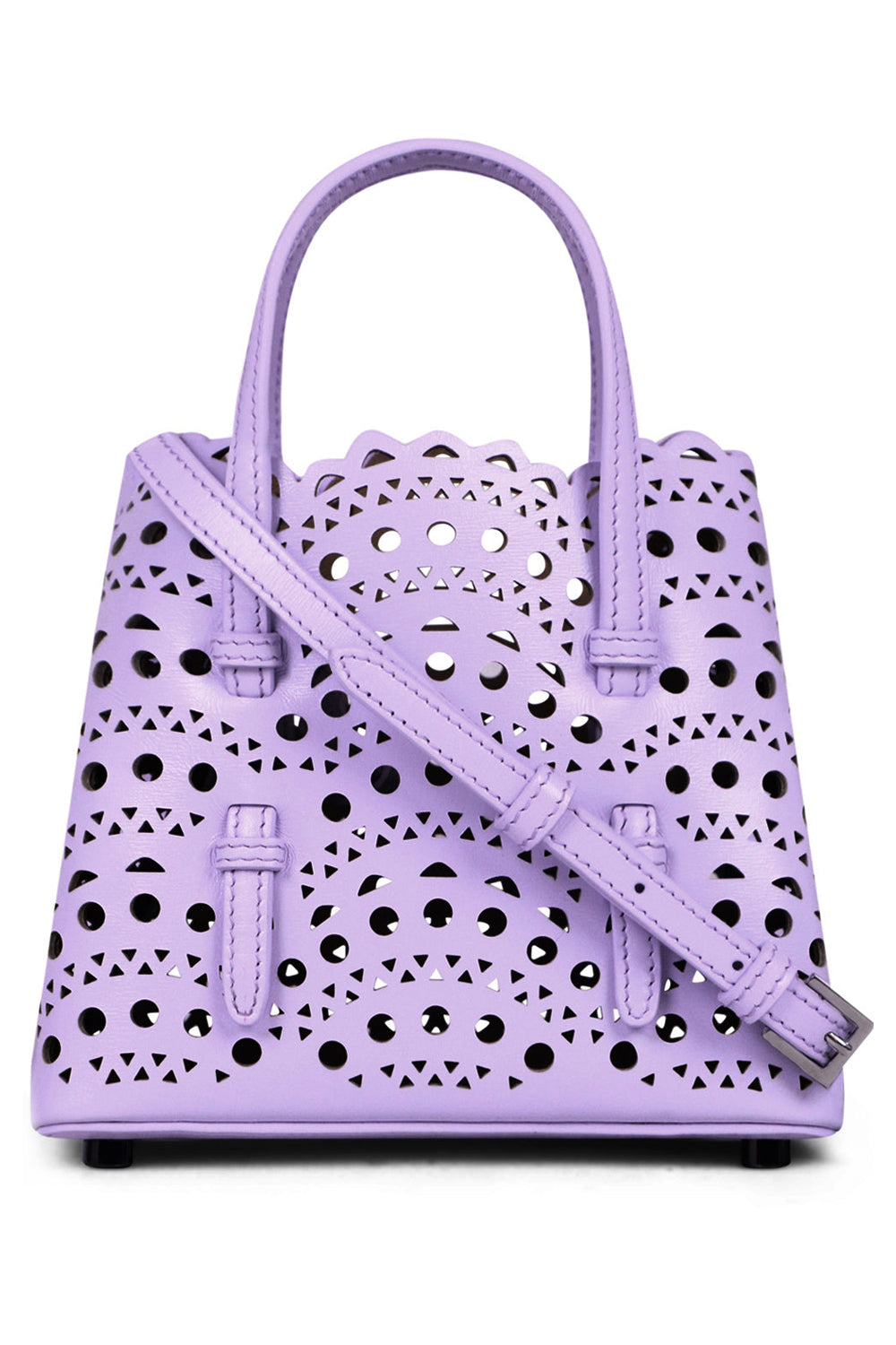 ALAIA BAGS PURPLE Mina 16 Micro Bag | Purple