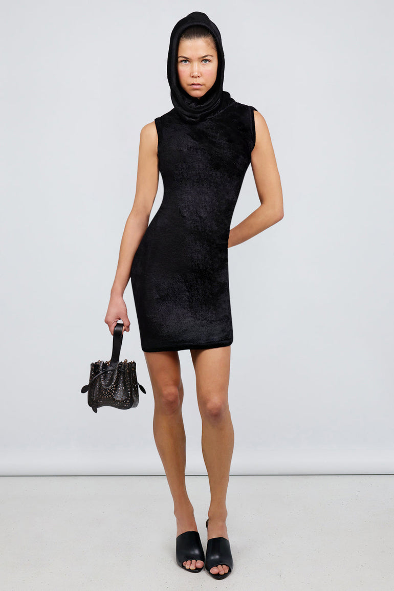 alaia black mini dress ALAA A-Line Dress in Black
