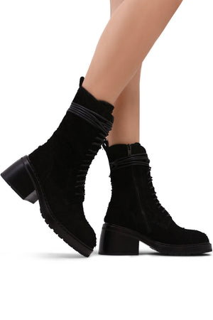 ANN DEMULEMEESTER SHOES HEIKE ANKLE BOOTS | BLACK