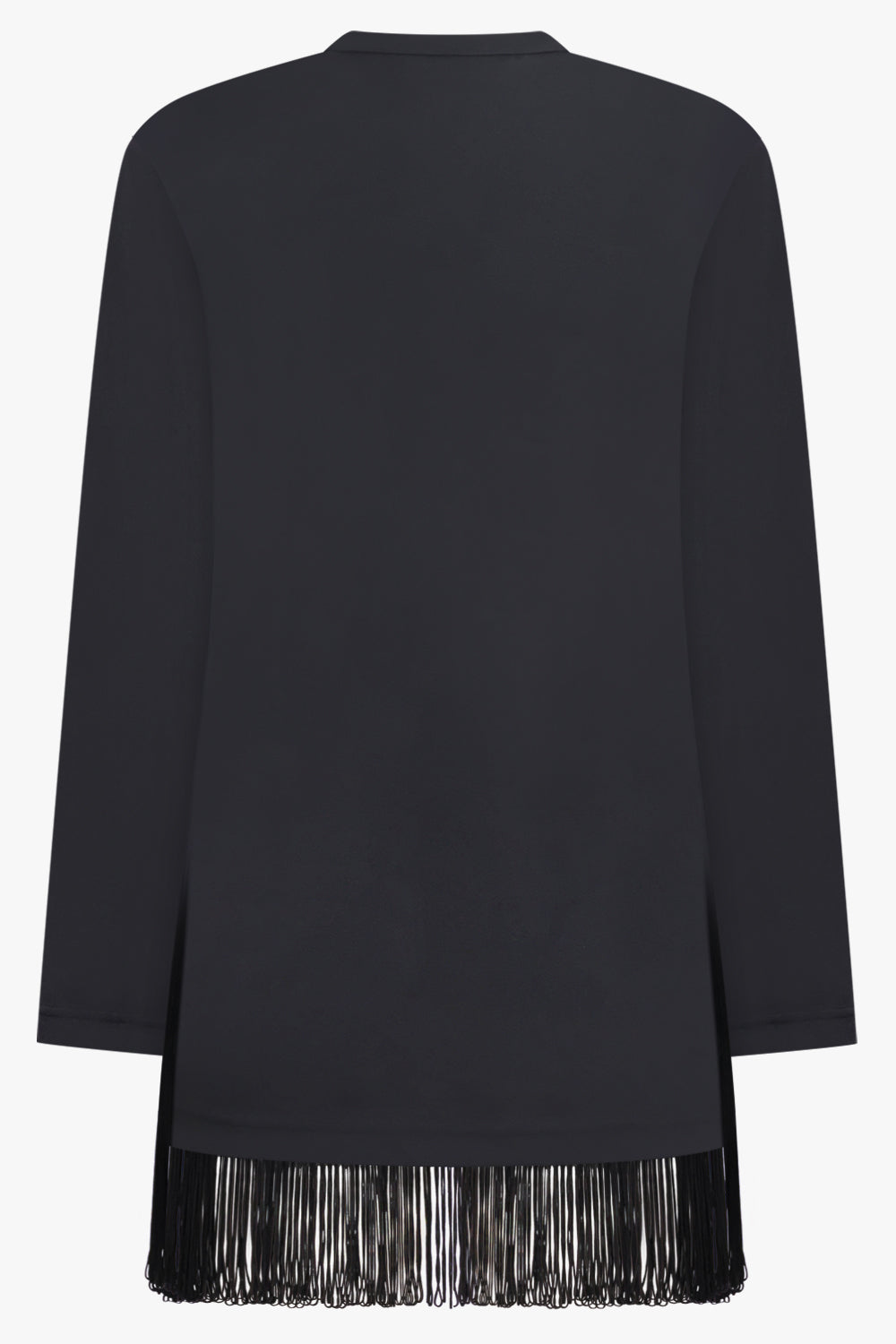 COMME DES GARCONS RTW Crew Neck L\S Top with Tassel Detail | Black