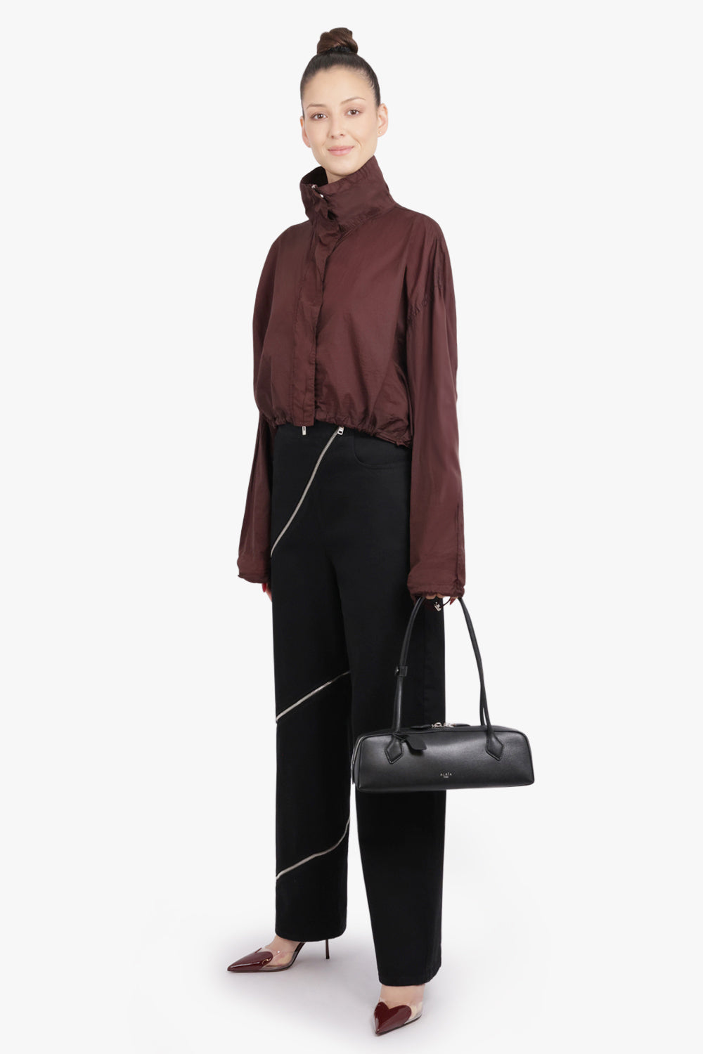 Le Teckel Medium Grained Bag | Black/Gold – Parlour X