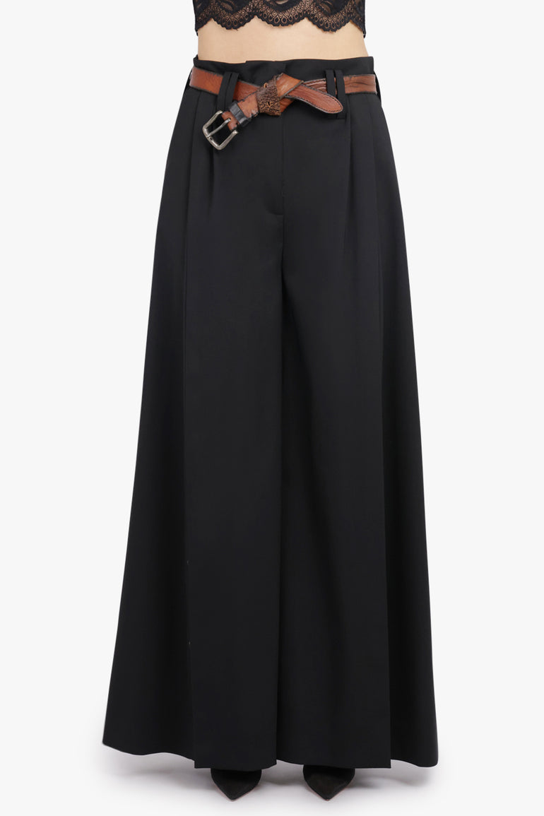 AWAKE MODE RTW High Side Split Pants with Button Closures | Black