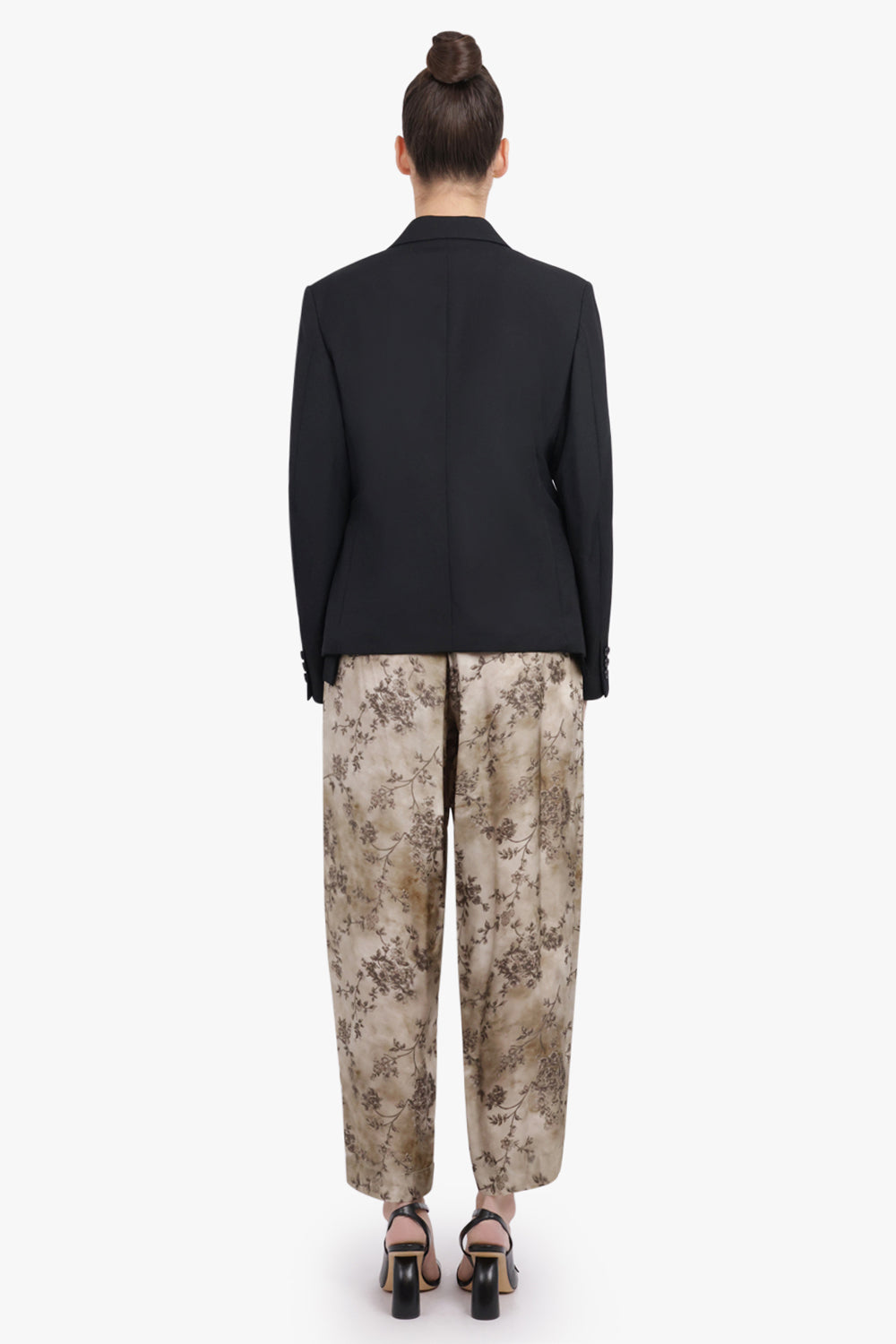 COMME DES GARCONS RTW Tailored Jacket With Rounded Slit Detail | Black