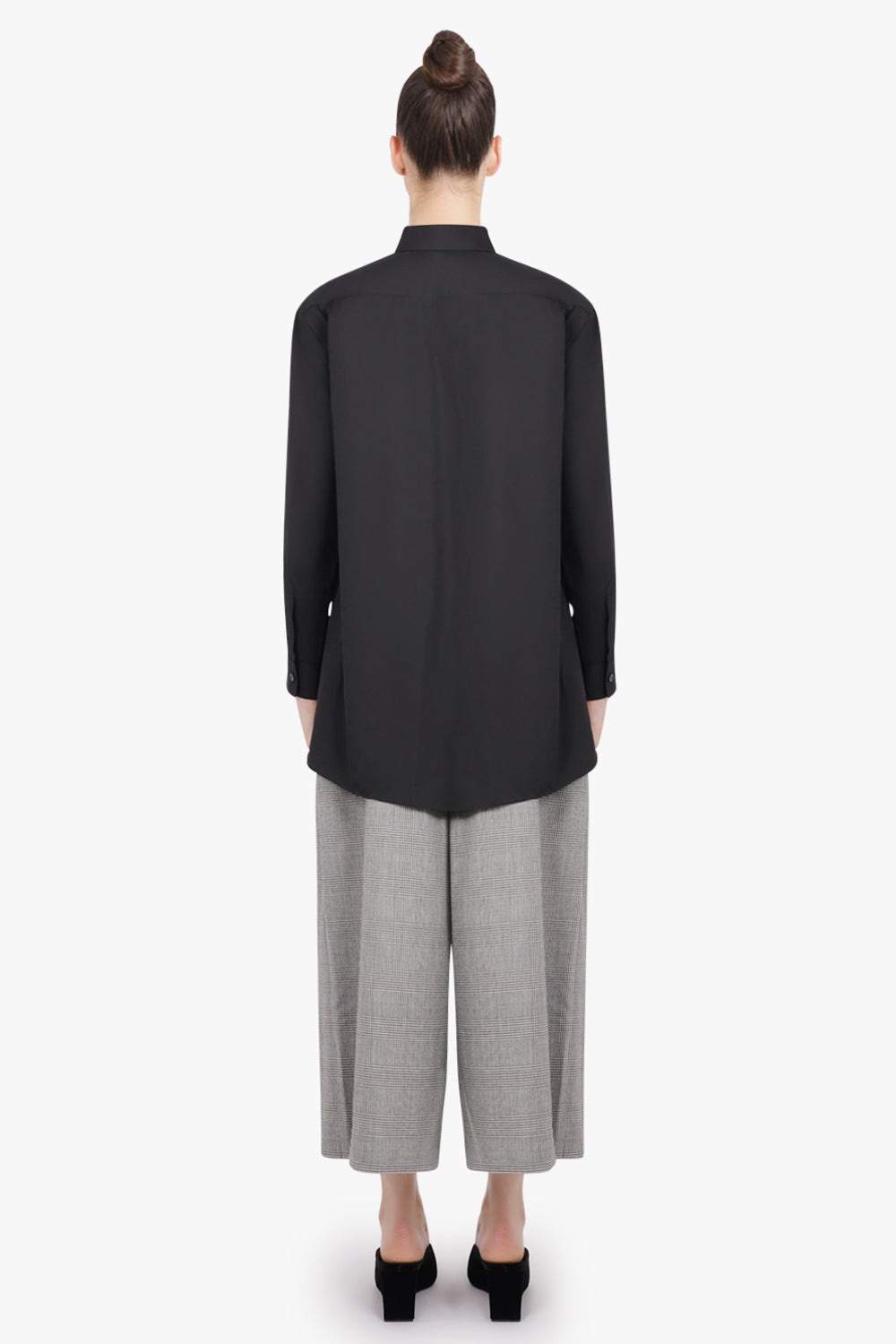 COMME DES GARCONS RTW Asymmetric Deconstruct L/S Shirt | Black