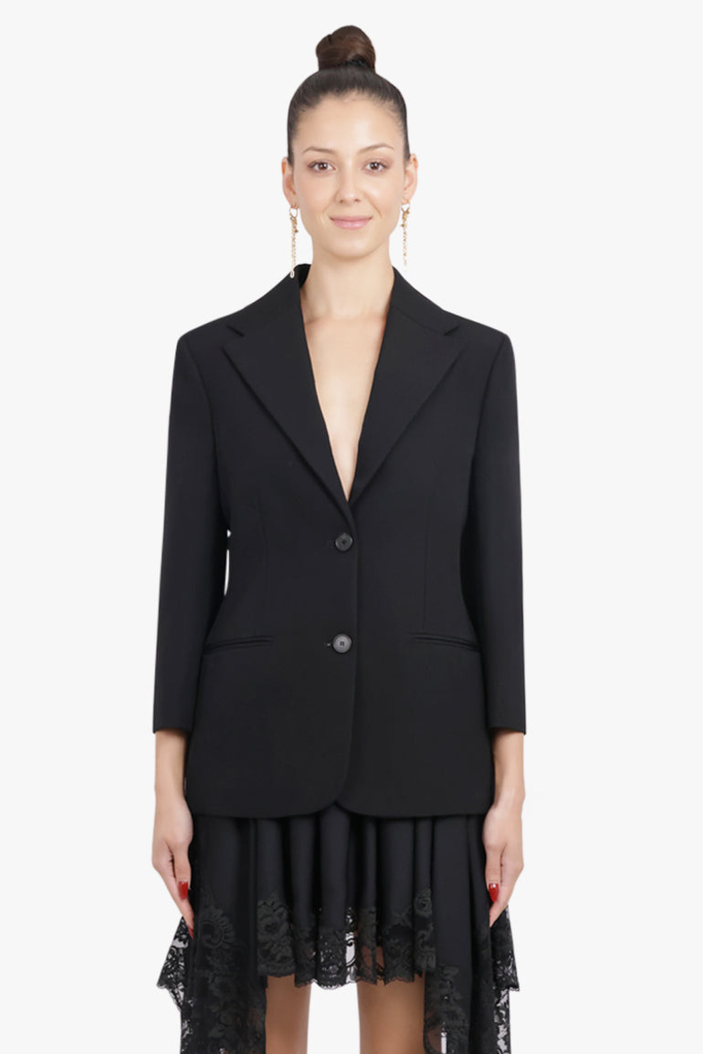 GIVENCHY RTW Single Breasted Two Button Jacket | Black