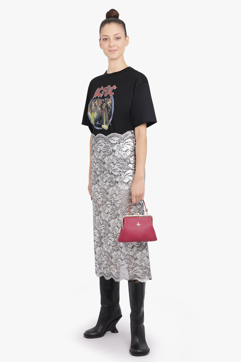 JUNYA WATANABE RTW ACDC Print S/S T-Shirt | Black/Multi