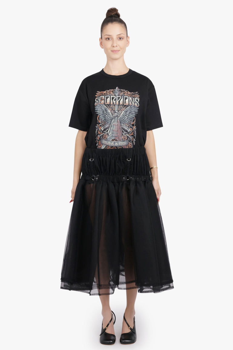 JUNYA WATANABE RTW Scorpions Print S/S T-Shirt | Black/Multi
