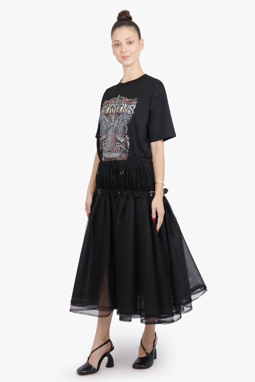 JUNYA WATANABE RTW Scorpions Print S/S T-Shirt | Black/Multi