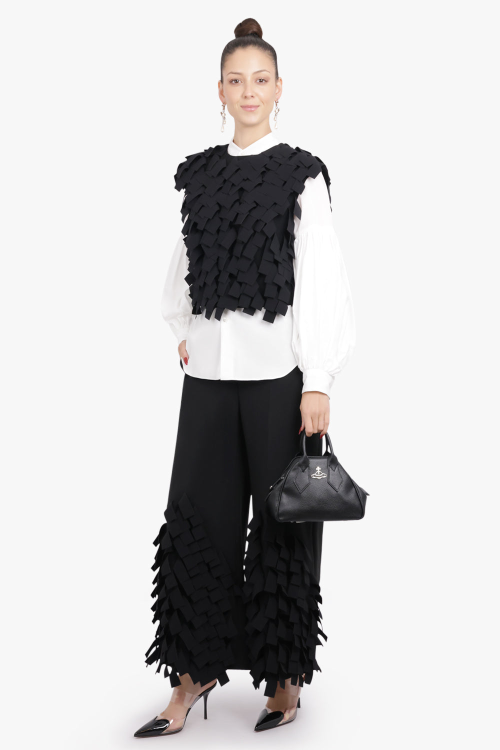 AWAKE MODE RTW Multi Rectangle Floating S/S Top | Black