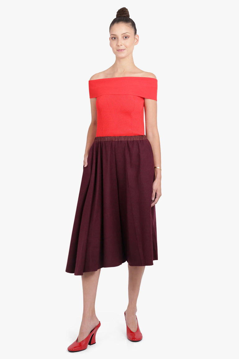 PATOU RTW Asymmetric Volume Long Short | Magenta