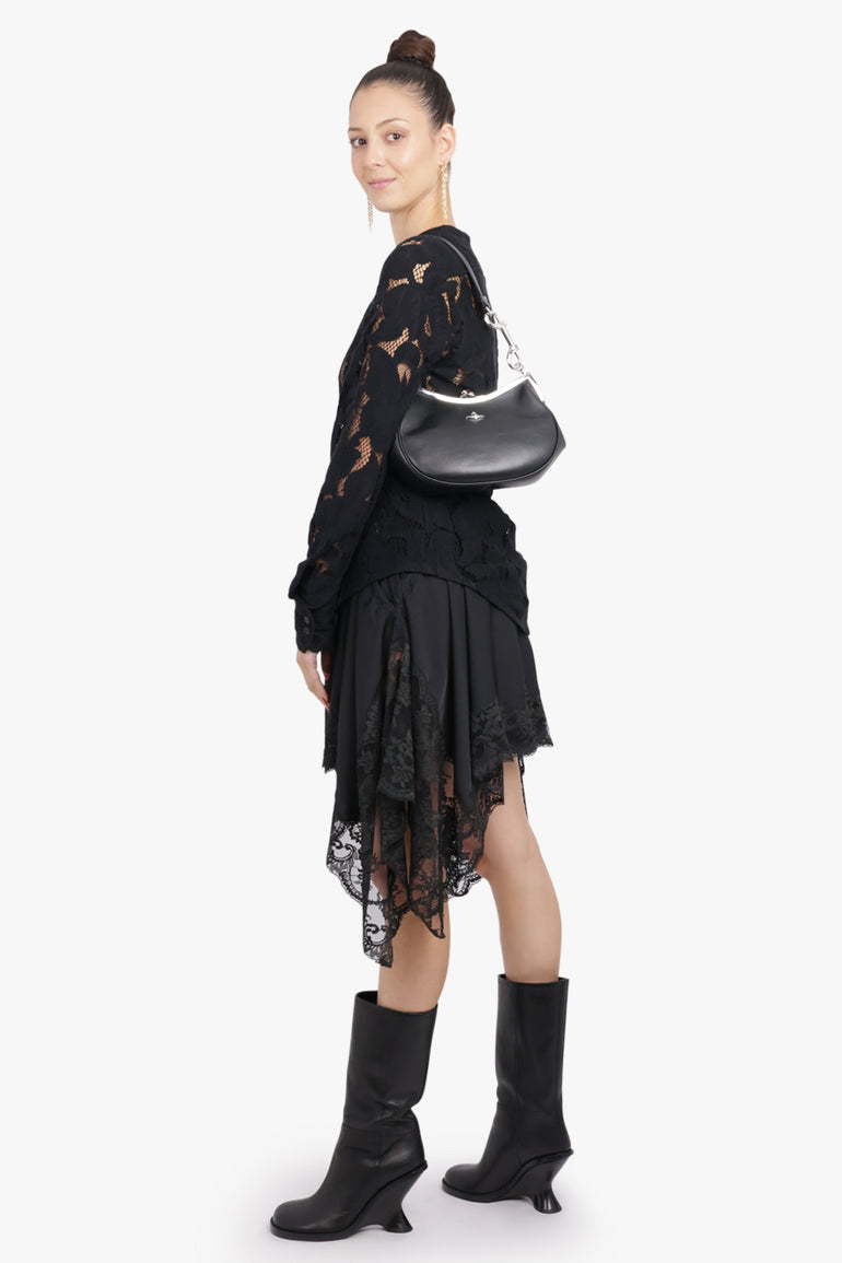 VIVIENNE WESTWOOD BAGS BLACK / Black/Silver Charm Frame Purse | Black/Silver