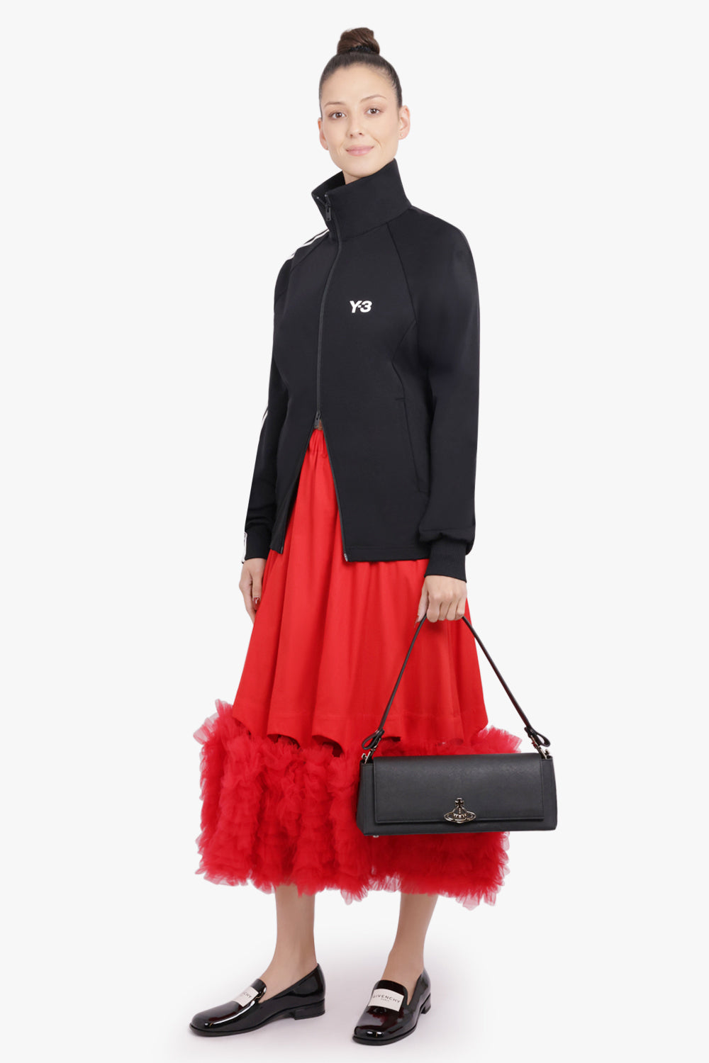 VIVIENNE WESTWOOD BAGS BLACK / BLACK Hazel Large Handbag | Black