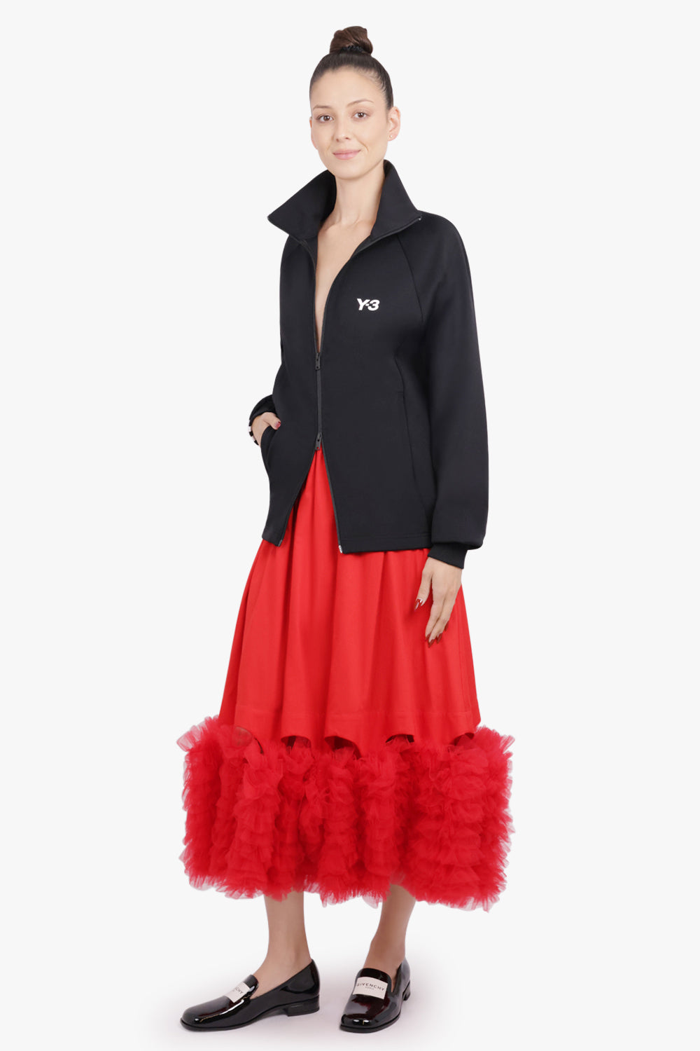 Y-3 RTW 3 Stripes Track Jacket | Black/White