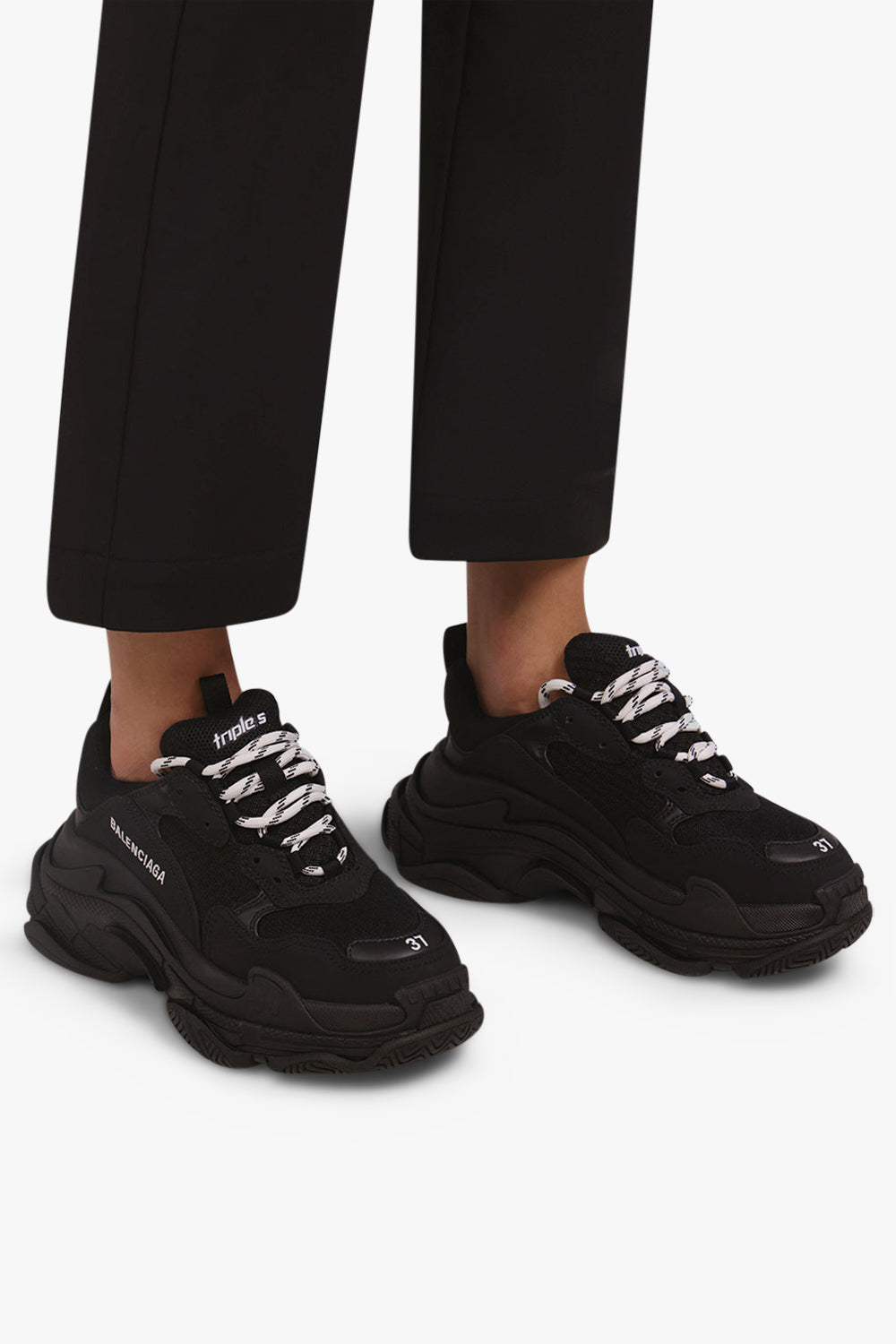 BALENCIAGA SHOES TRIPLE S SNEAKER | BLACK