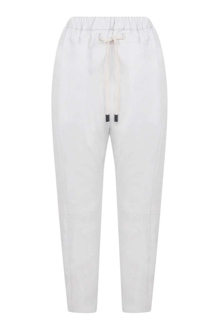 BASSIKE RTW ORIGINAL RELAXED LEATHER PANT WHITE