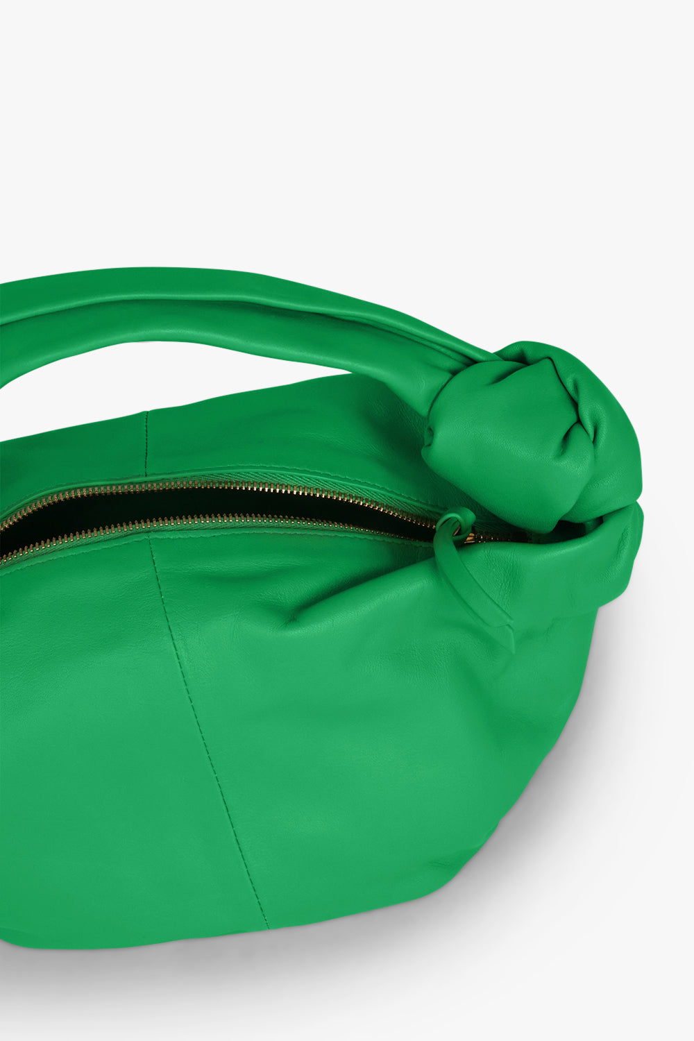 BOTTEGA VENETA BAGS GREEN DOUBLE KNOT MINI BAG | PARAKEET/GOLD