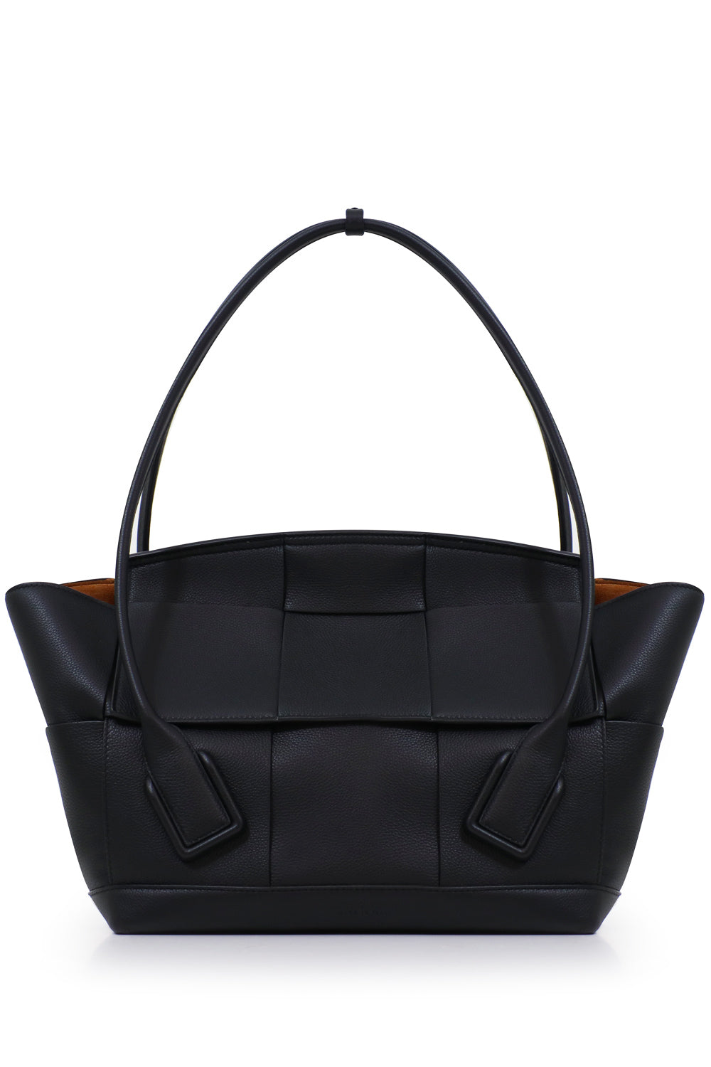BOTTEGA VENETA BAGS BLACK MEDIUM ARCO 48 BAG GRAINED LEATHER BLACK