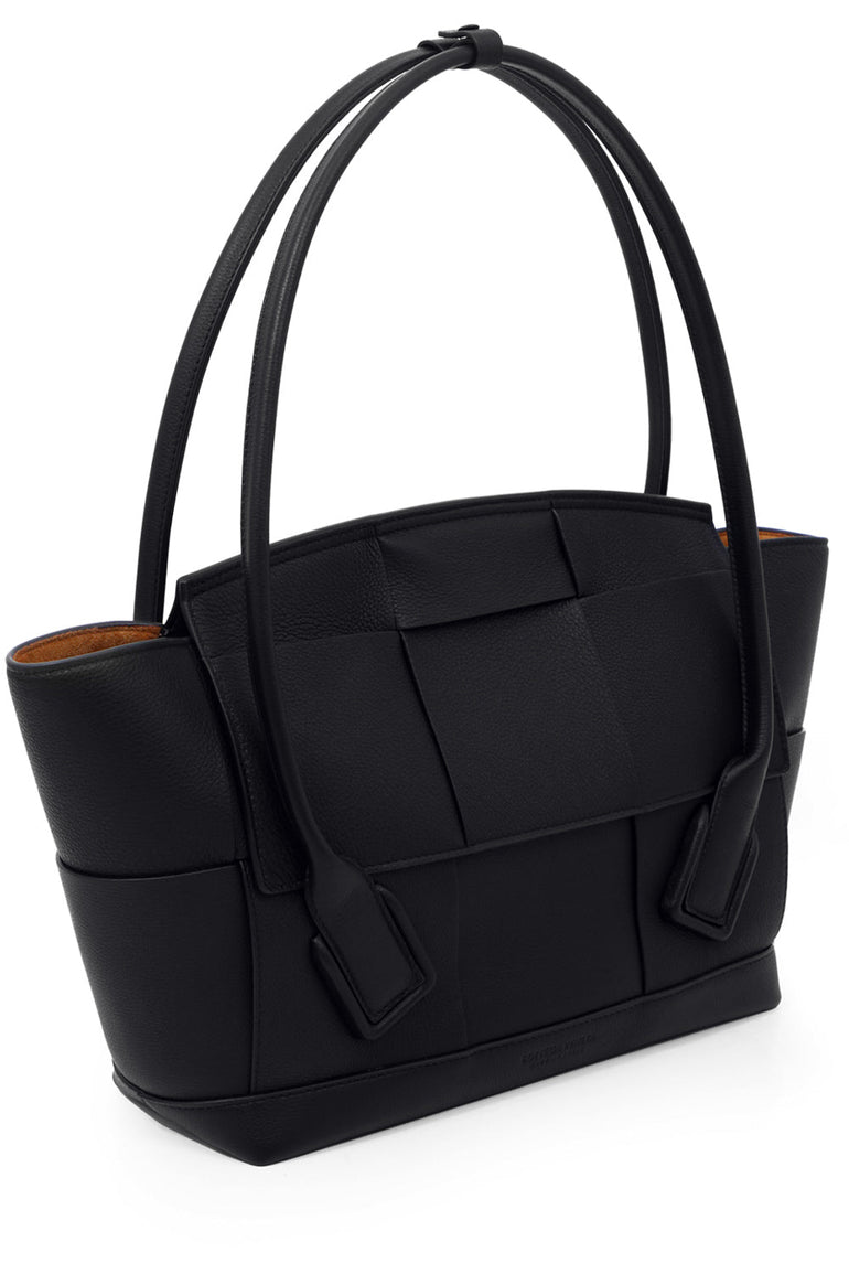 BOTTEGA VENETA BAGS BLACK MEDIUM ARCO 48 BAG GRAINED LEATHER BLACK