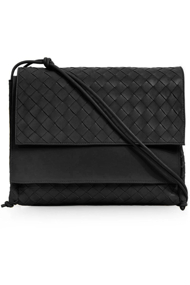 BOTTEGA VENETA BAGS BLACK MEDIUM BV FOLD BAG BLACK