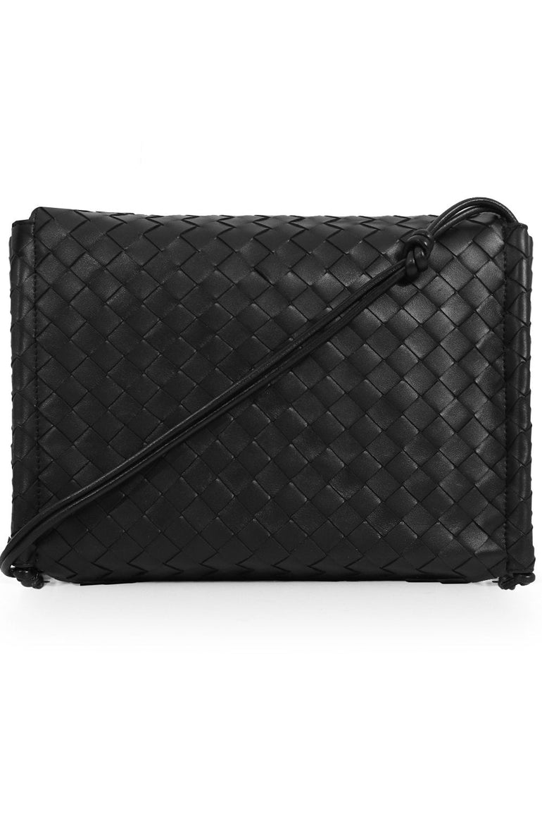 BOTTEGA VENETA BAGS BLACK MEDIUM BV FOLD BAG BLACK