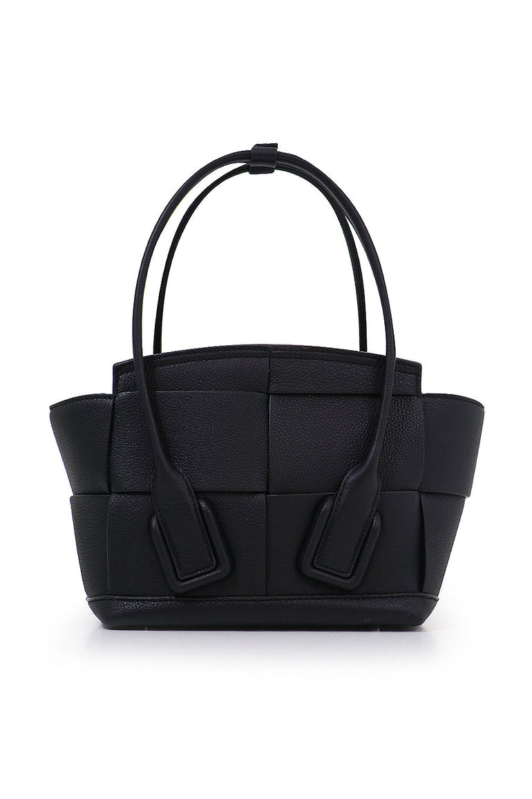 BOTTEGA VENETA BAGS BLACK MINI ARCO 29 BAG GRAINED LEATHER BLACK