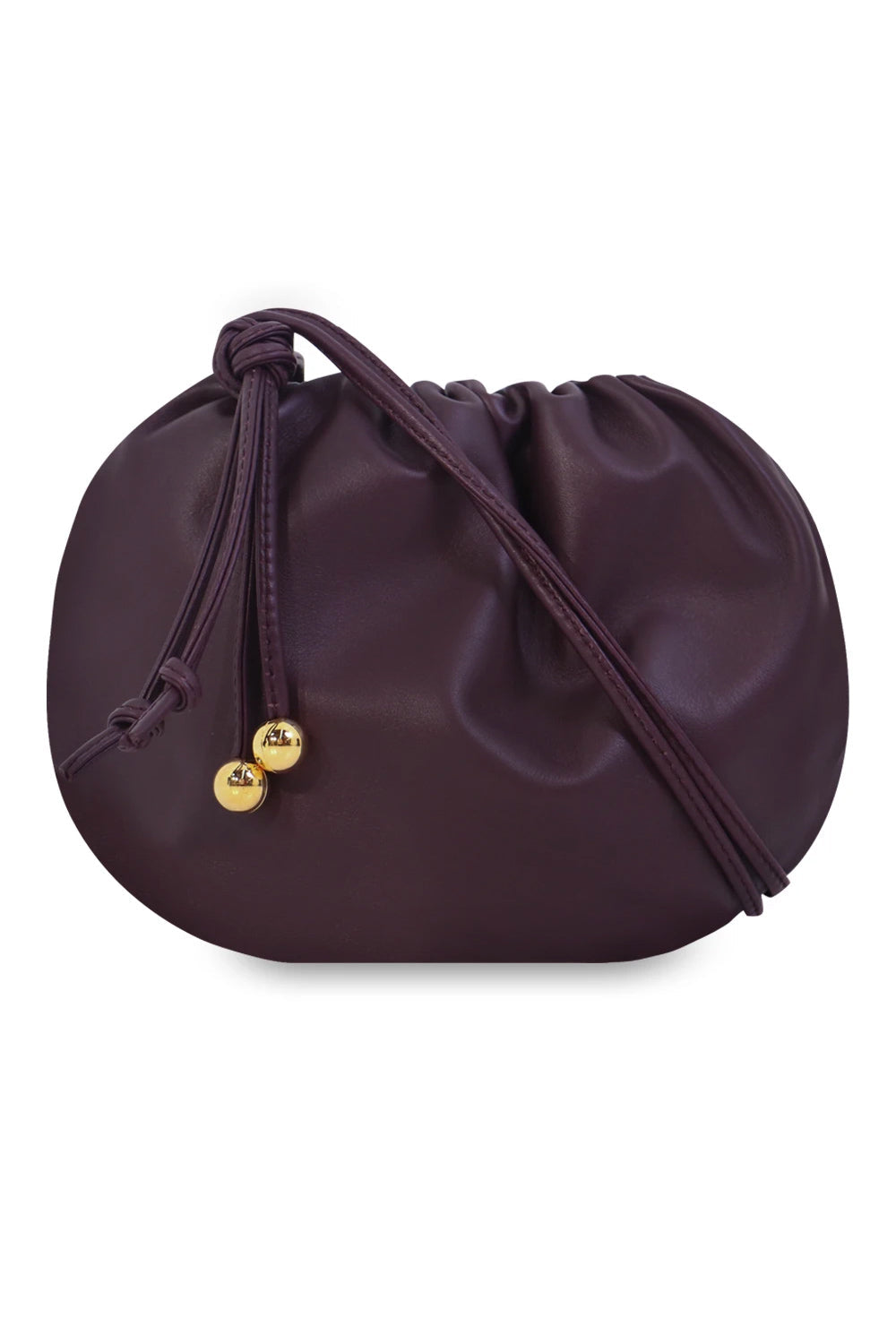 BOTTEGA VENETA BAGS GOLD MINI BULB BAG GRAPE