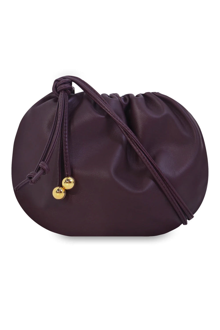 BOTTEGA VENETA BAGS GOLD MINI BULB BAG GRAPE