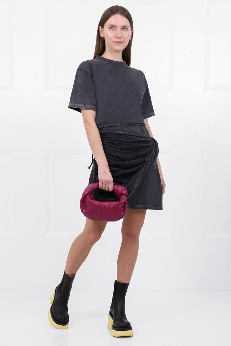 BOTTEGA VENETA BAGS GOLD MINI JODIE BAG CINNABAR