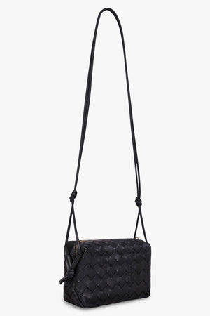 BOTTEGA VENETA BAGS BLACK MINI LOOP BAG | BLACK/GOLD