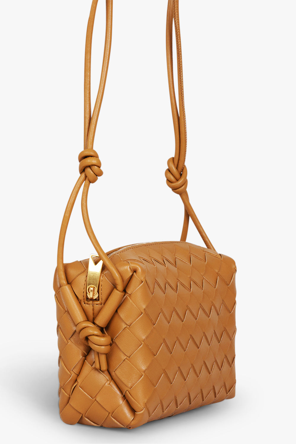 BOTTEGA VENETA BAGS MULTI MINI LOOP BAG | CAMEL/GOLD