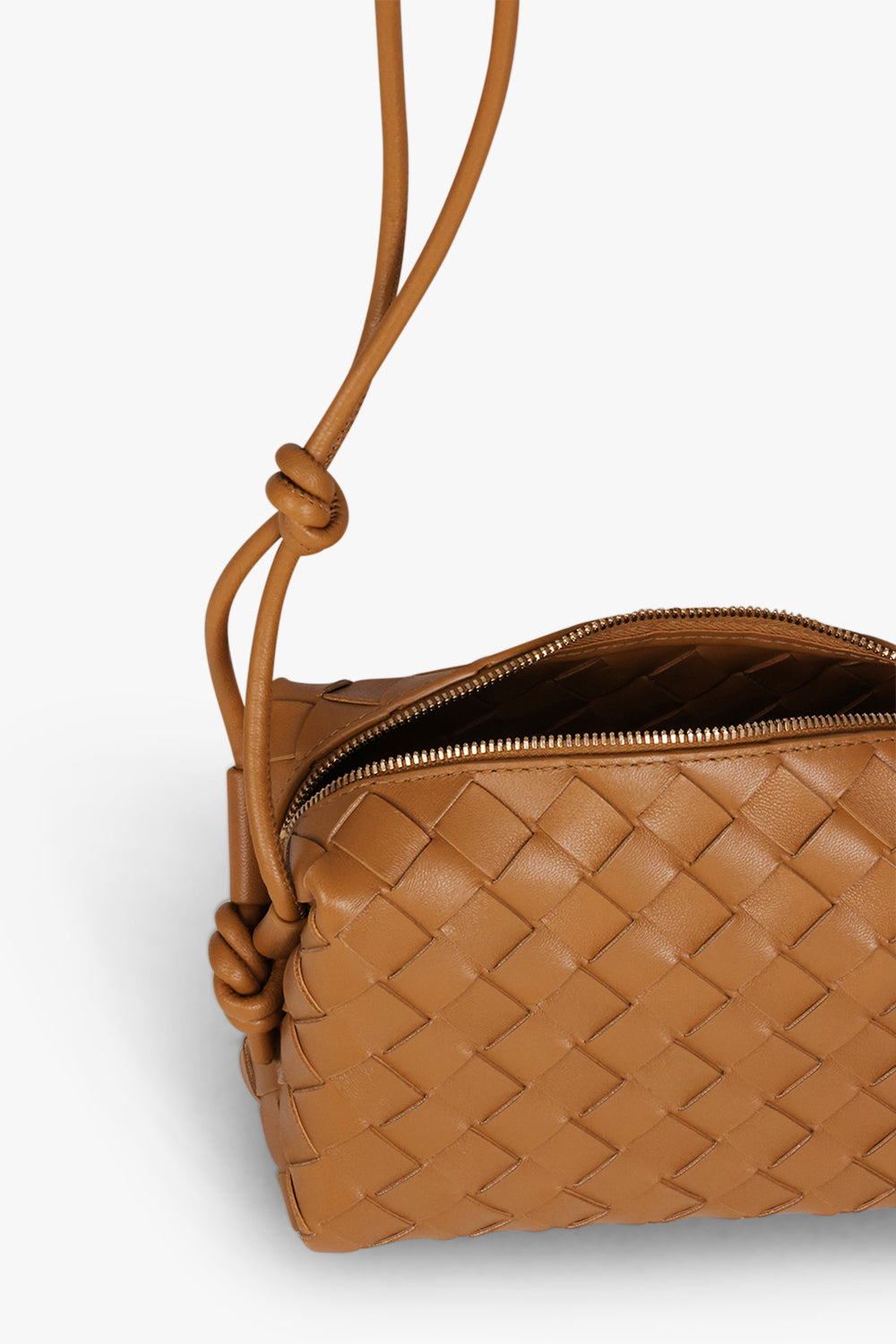 BOTTEGA VENETA BAGS MULTI MINI LOOP BAG | CAMEL/GOLD