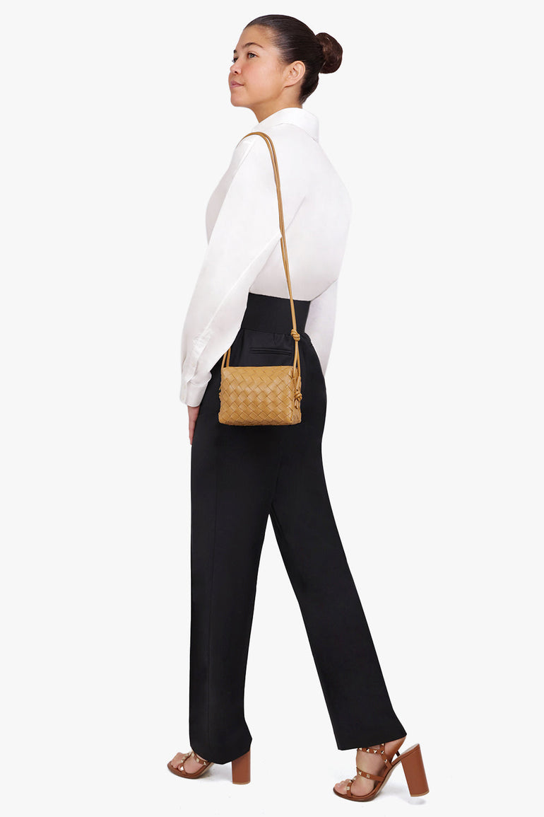 BOTTEGA VENETA BAGS MULTI MINI LOOP BAG | CAMEL/GOLD