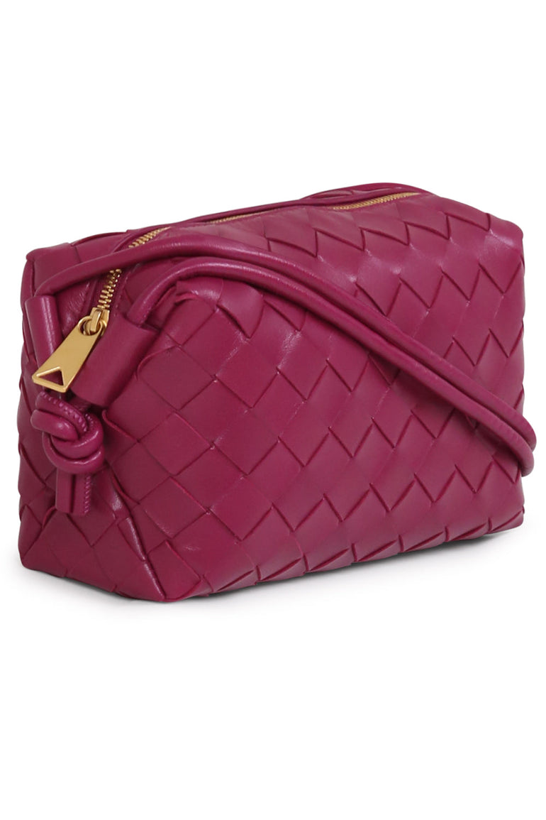 BOTTEGA VENETA BAGS GOLD MINI LOOP BAG CINNABAR