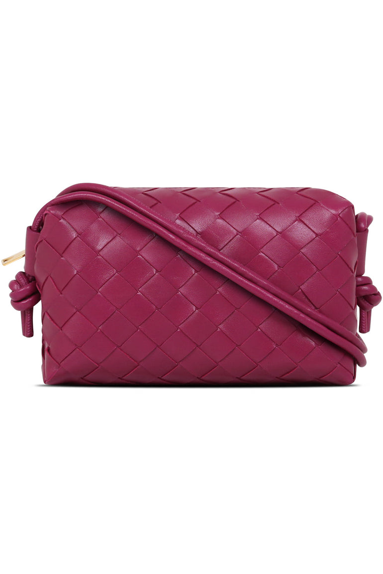 BOTTEGA VENETA BAGS GOLD MINI LOOP BAG CINNABAR