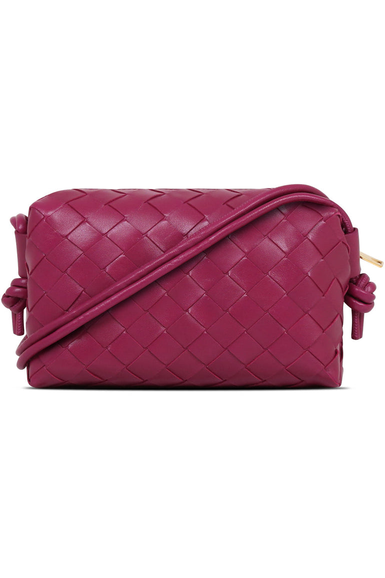 BOTTEGA VENETA BAGS GOLD MINI LOOP BAG CINNABAR