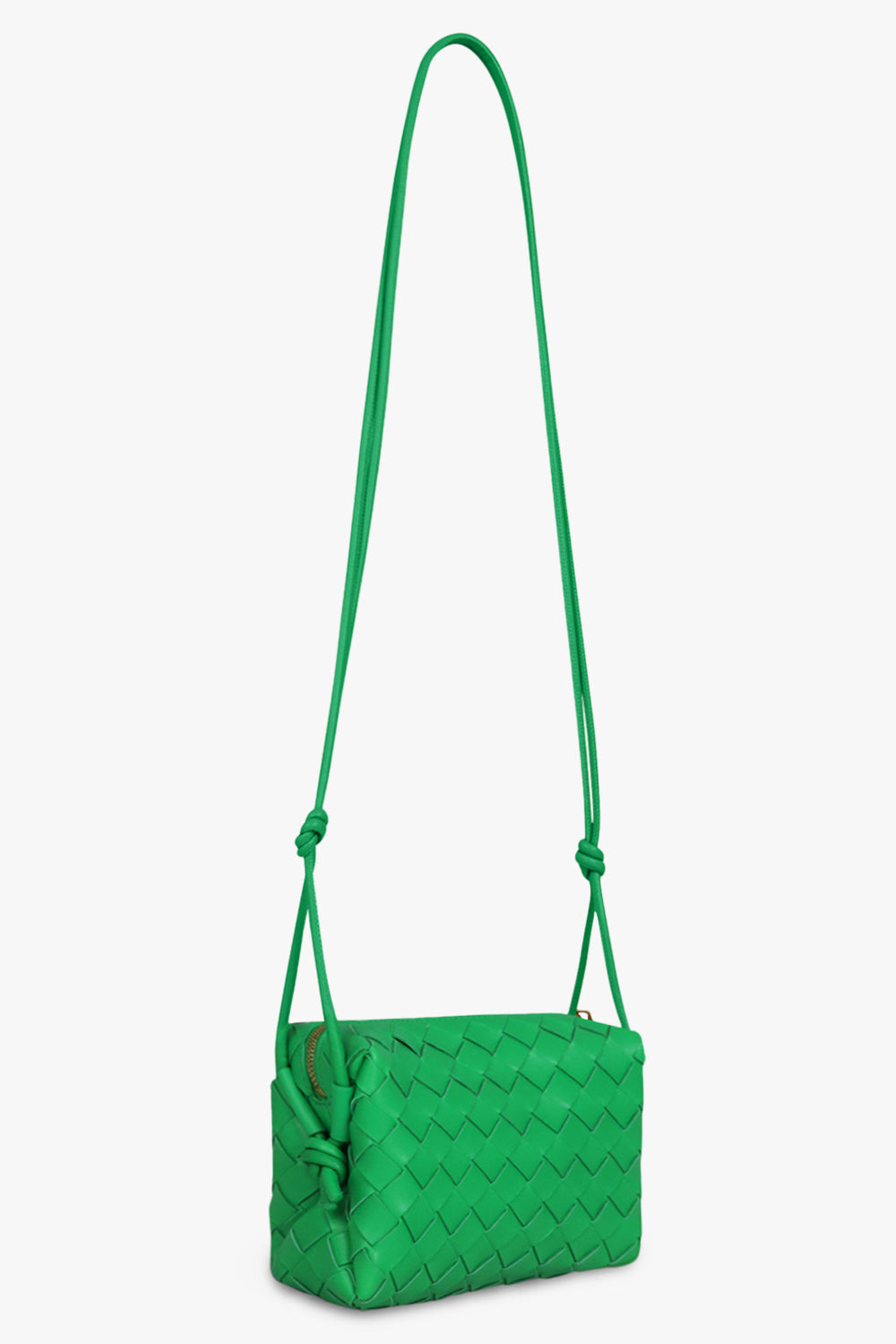 BOTTEGA VENETA BAGS GREEN SMALL LOOP BAG | PARAKEET/GOLD