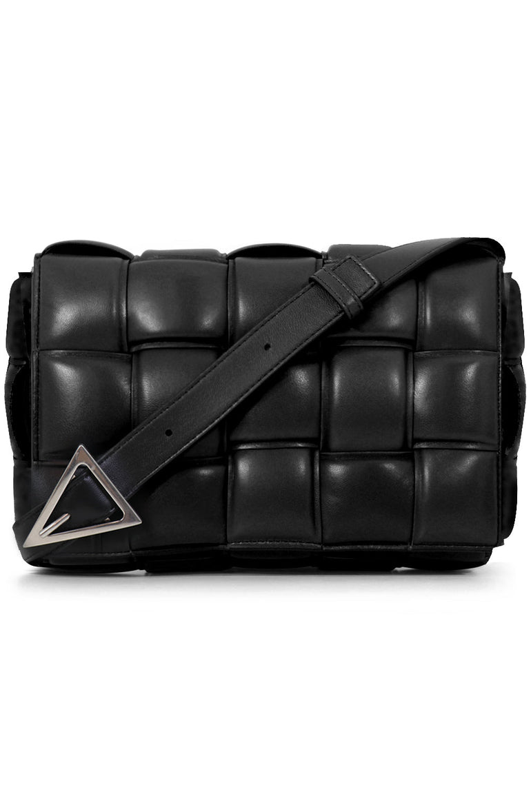 BOTTEGA VENETA BAGS BLACK PADDED CASSETTE BAG BLACK
